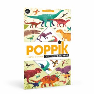 Poster géant Stickers – Dinosaures