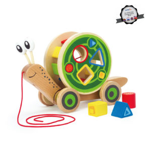 Escargot roulant avec boîte à formes – Hape